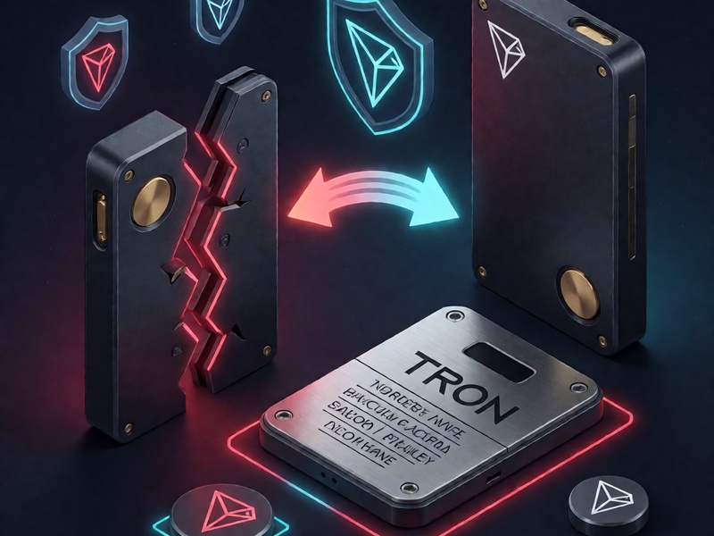 reparación hardware wallet TRON