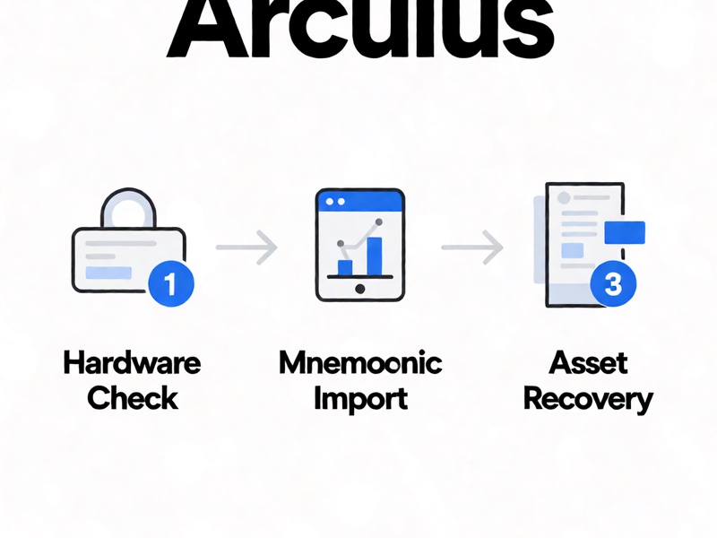 cómo recuperar criptomonedas de wallet Arculus dañada